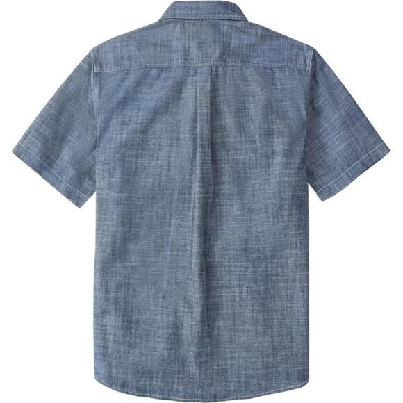 Mens Short Sleeve Button Down Casual Cotton Regular Fit Lightweight - Picture 2 of 6